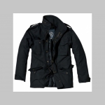 Hardcore Old school  Zimná bunda M-65 čierna, čiastočne nepremokavá, zateplená odnímateľnou štepovanou podšívkou-Thermo Liner pripevnenou gombíkmi  